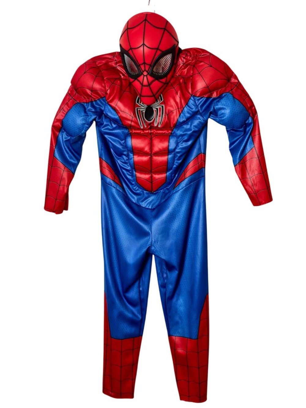 Spider-Man Boys M Costume Complete Muscle Chest Mask Marvel Deluxe